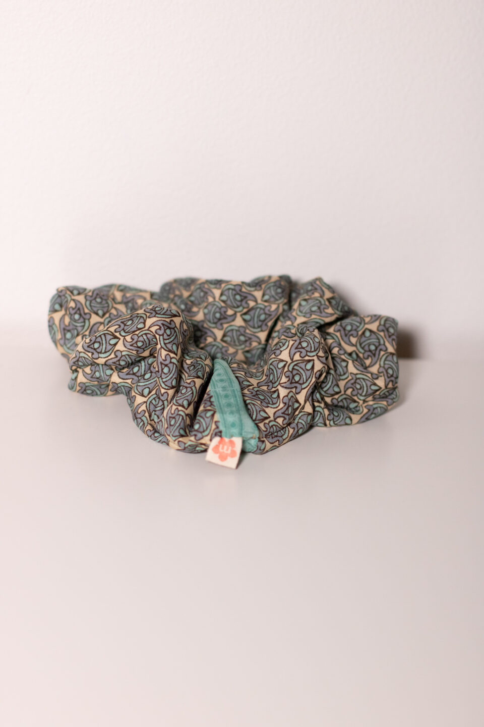Summer Upcycled Sari Scrunchie #7
