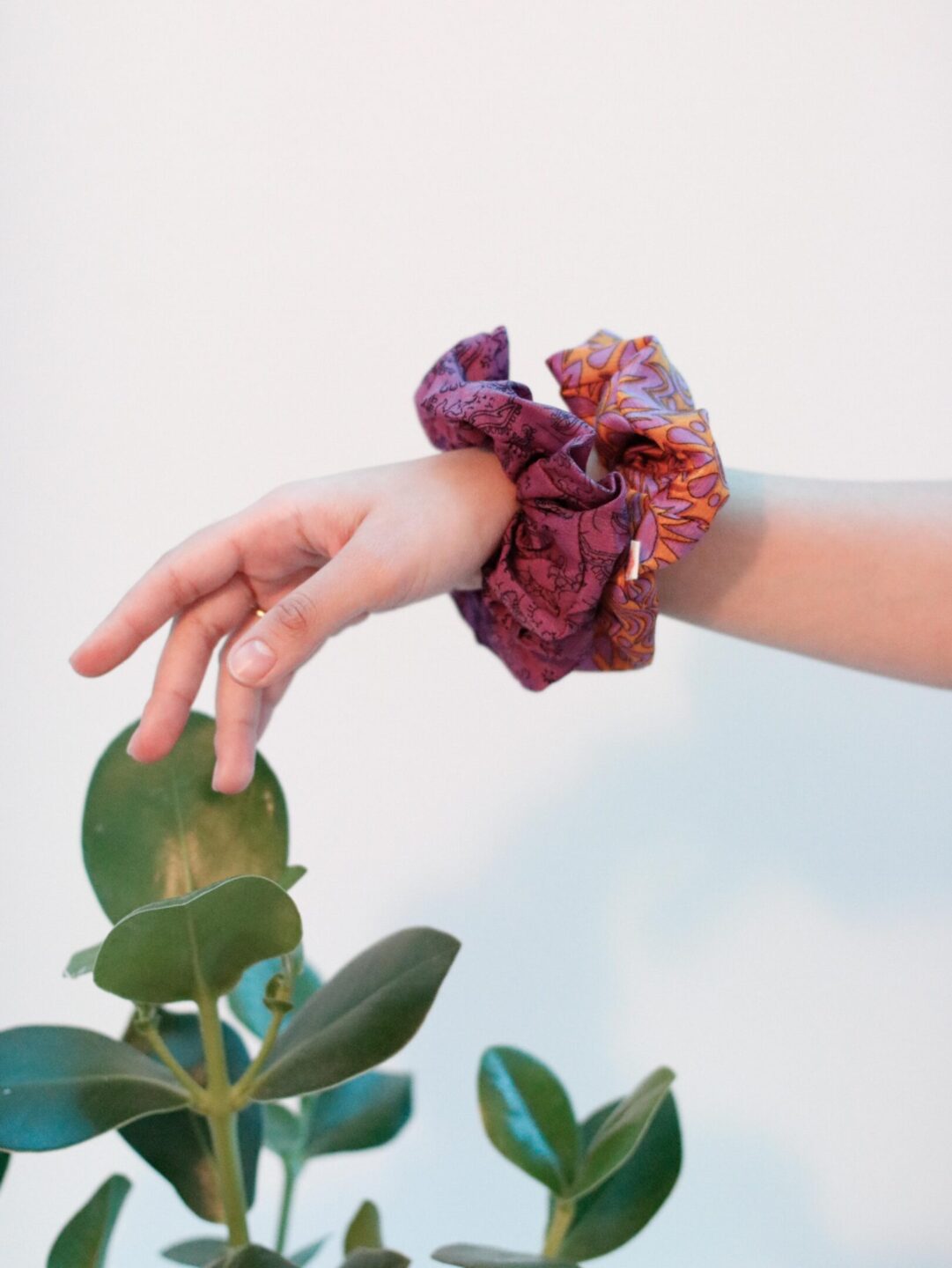 Upcycled Sari Scrunchie #5
