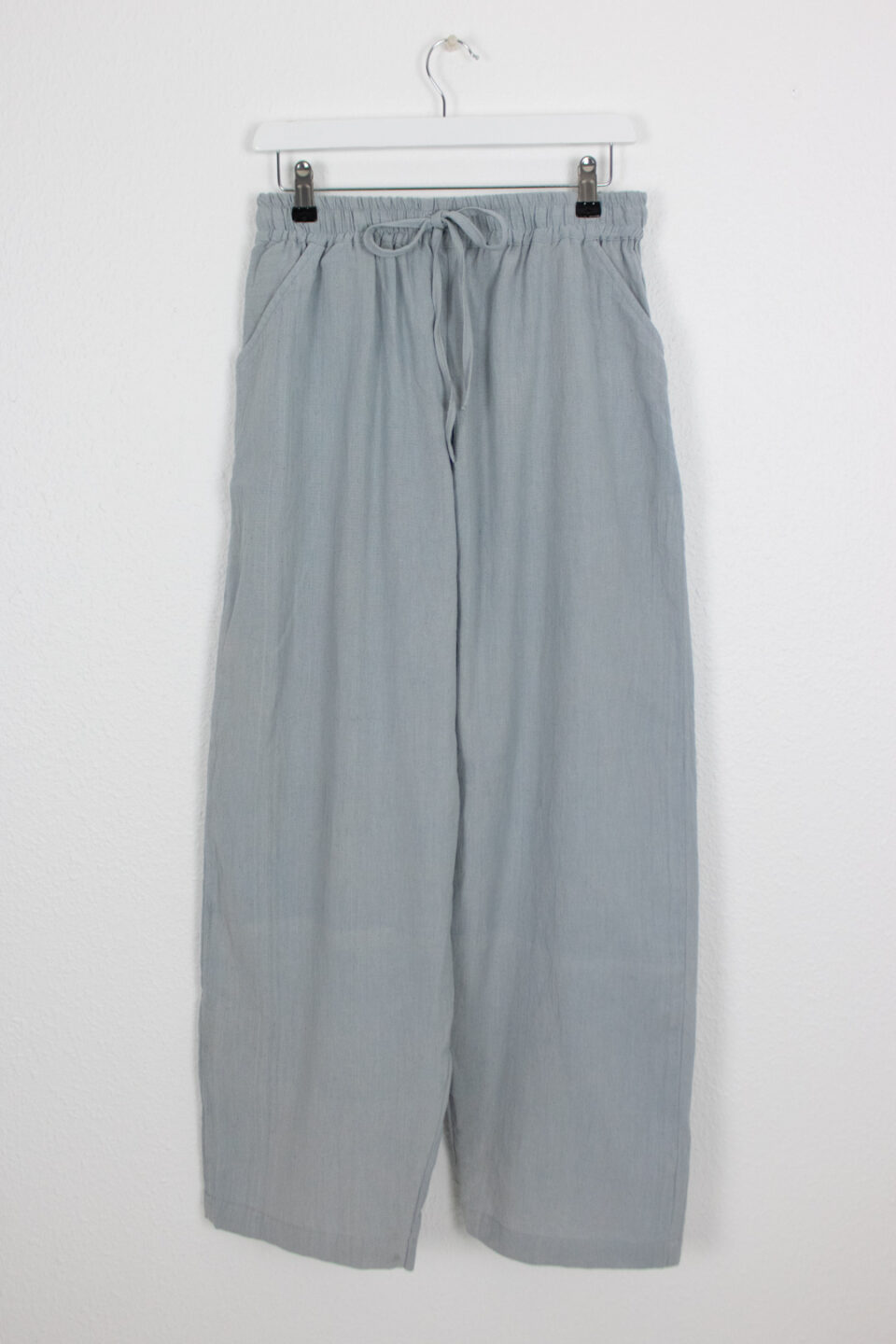 Naturally Dyed Hemp Trouser - Indigo Light