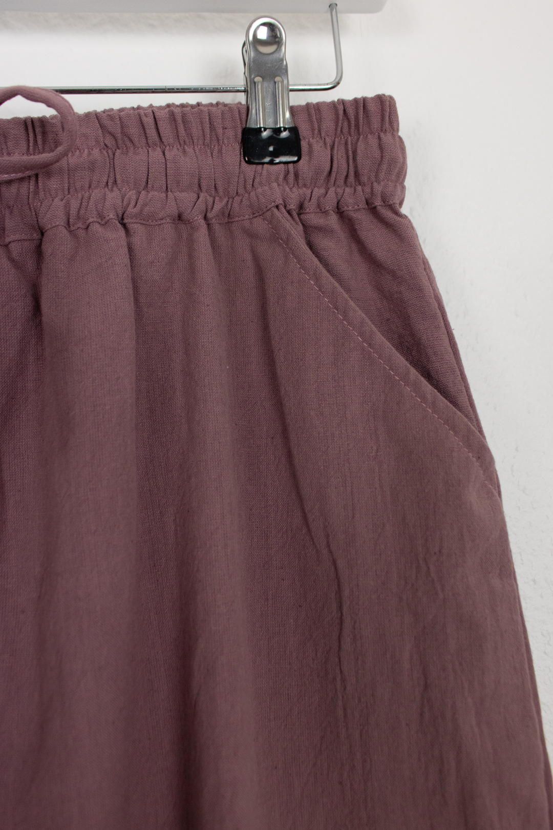 Naturally Dyed Hemp Trouser - Dark Purple