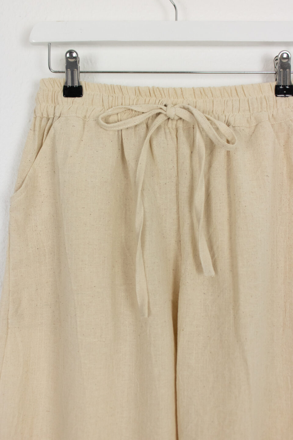 Natural Undyed Hemp Trouser - Beige