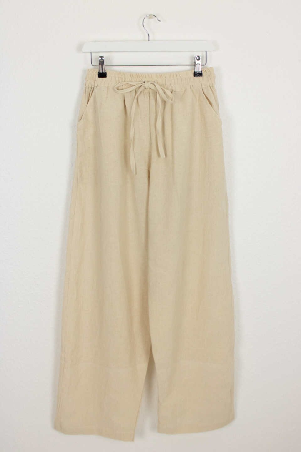 Natural Undyed Hemp Trouser - Beige