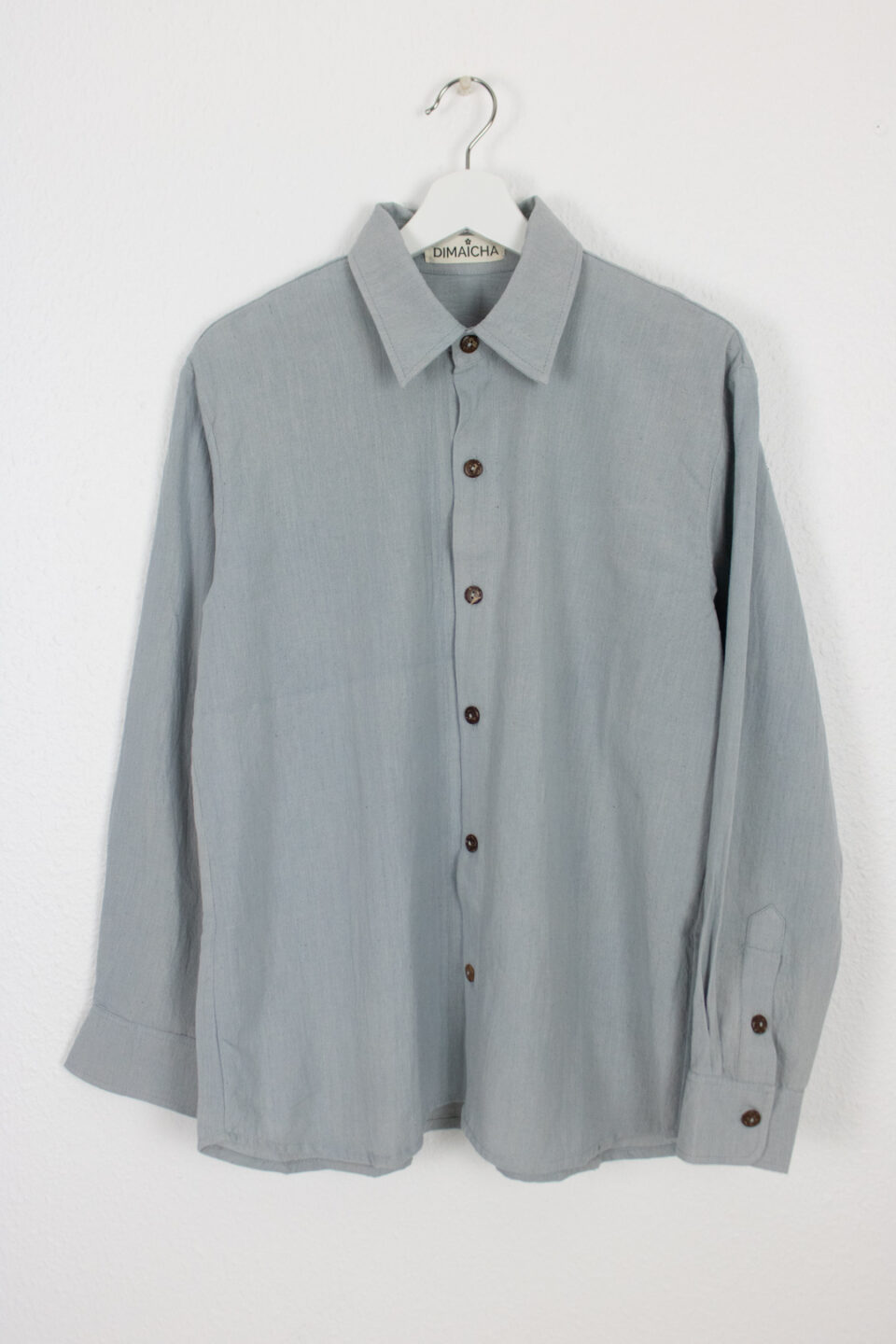 Naturally Dyed Oversize Hemp Shirt - Indigo Light