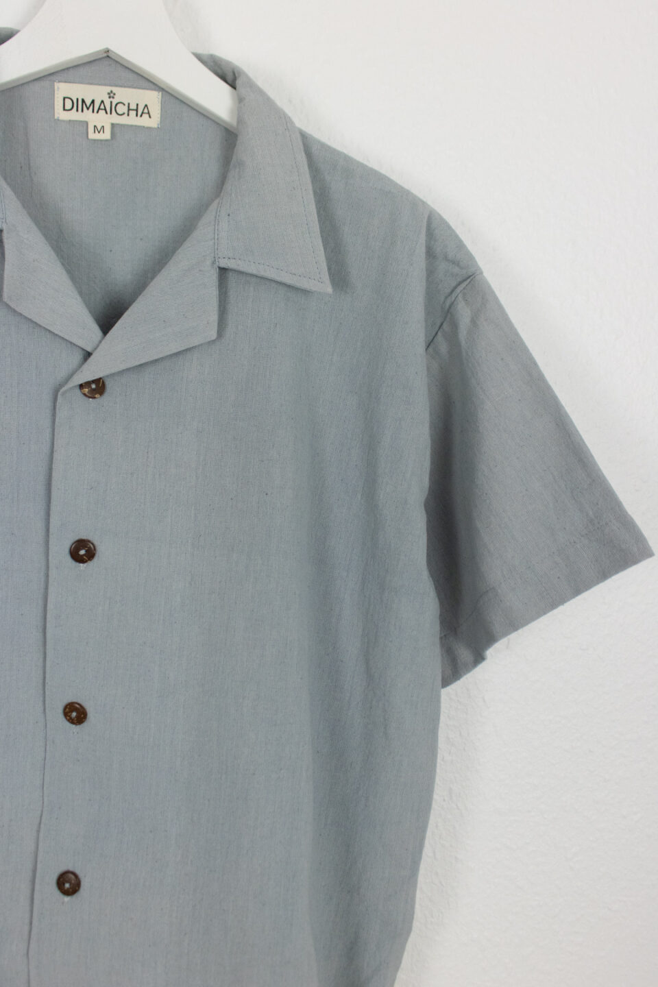 Naturally Dyed Oversize Hemp Shirt - Indigo Light