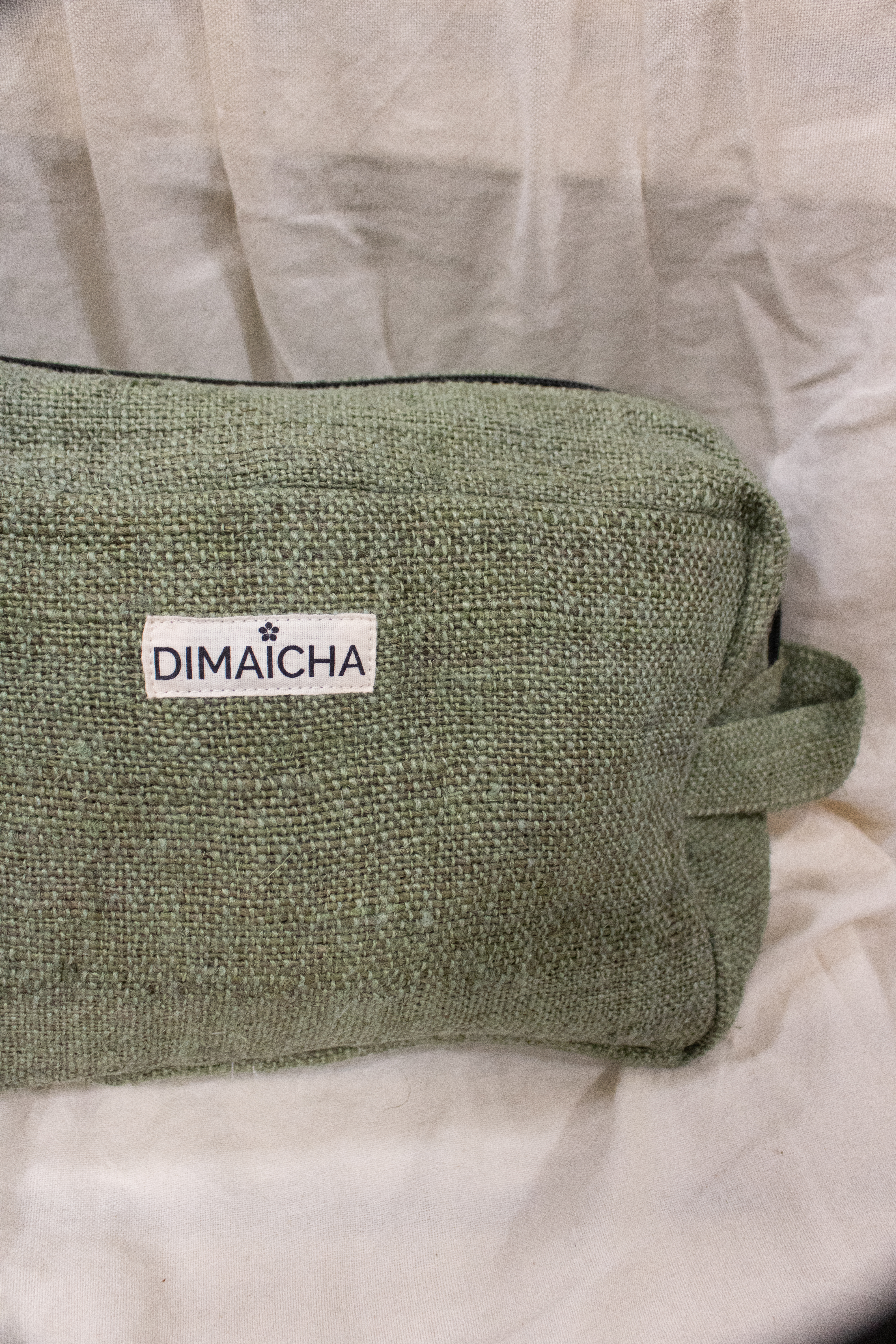 100% Raw Hemp Travel Pouch - Pomegranate
